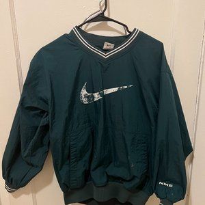 Vintage Army Green Nike Windbreaker (Size M)